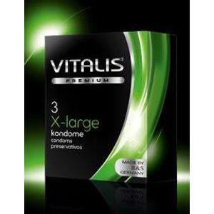 Condón Vitalis Extra Large x 3 Unidades