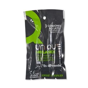 Condones Uniq Mega Sex x 3 Unidades