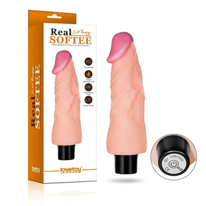 Vibrating Dildo 7" Real Softee