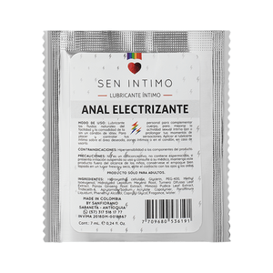 Lubricante Íntimo Anal Electrizante Sachet x 7 ml by Sen Íntimo