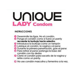 Lady Condom Uniq Condón Femenino x 3 Unidades