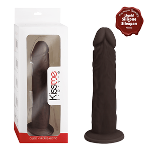 Premiun Silicone Dildo Hyperrealistic Talla L Brown