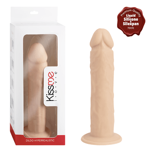 Premiun Silicone Dildo Hyperrealistic Talla L Caramel